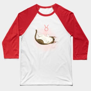 Zodiacat Taurus Baseball T-Shirt